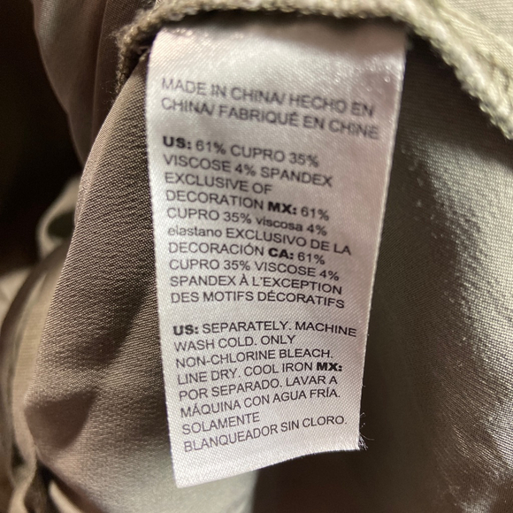 Chico's Sage Green Utility Jacket Women's Excellent Condition - Picture 9 of 9